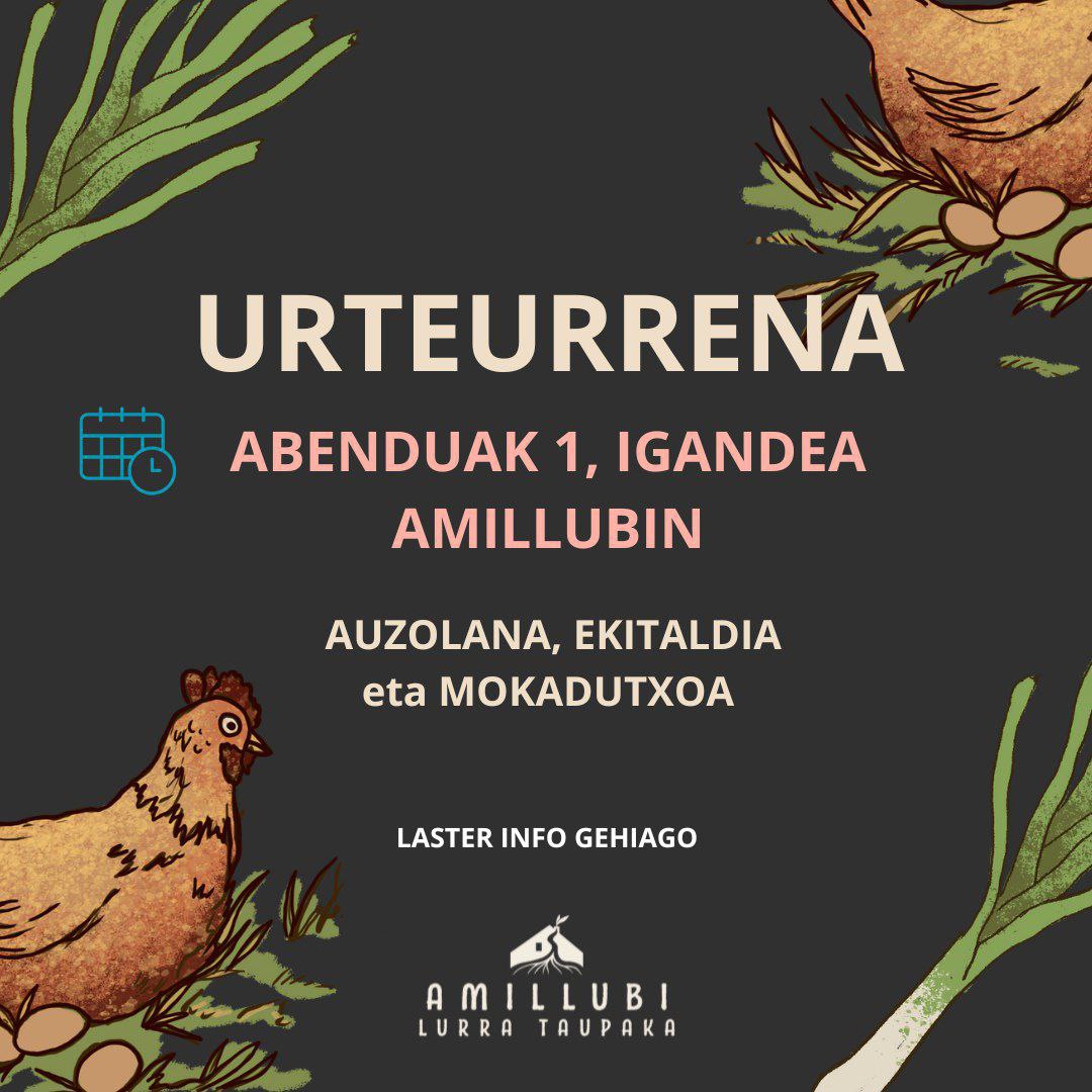 Amillubiren lehen urteurrena ospatuko dugu