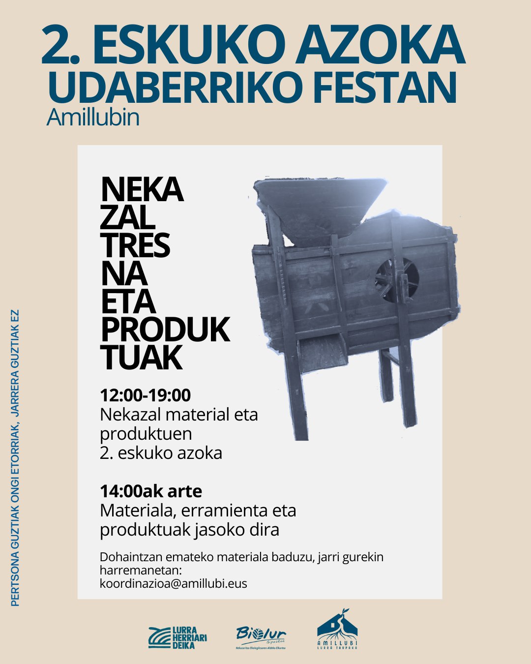 Nekazal material eta produktuen bigarren eskuko azoka