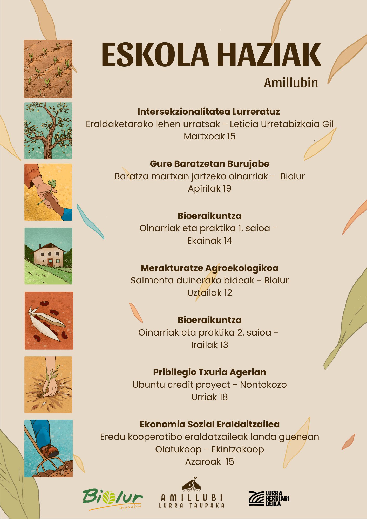‘Eskola Haziak’ dinamika abiatuko du Amillubik martxotik aurrera